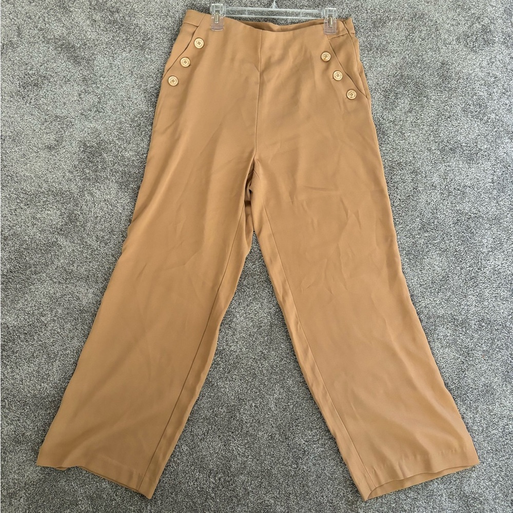 Flare leg pant - camel (L)